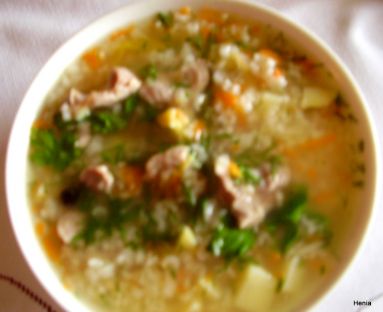 zupa ryżowa na żołądkach