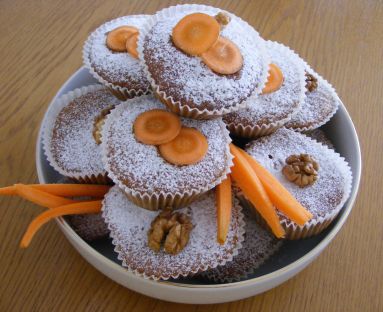 Korzenno-marchewkowe muffinki