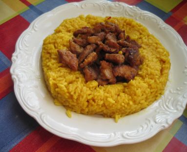 Ryż curry z gyrosem na ostro