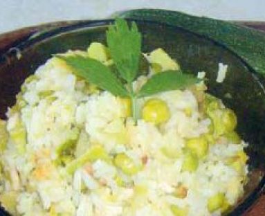 Groszkowe risotto