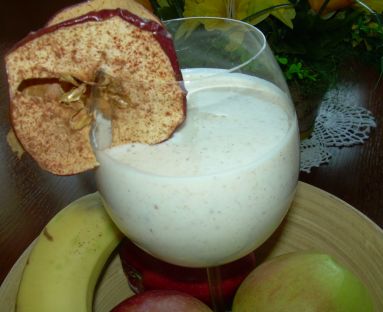 Jabłkowo-bananowy napój śniadaniowy