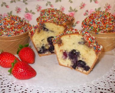 "Lodowe" muffinki z owocami