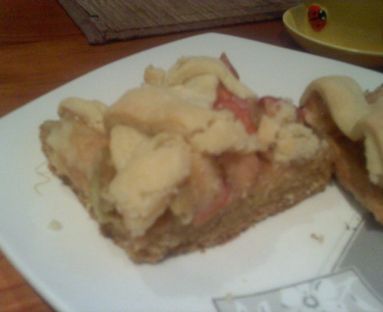 ciasto jabłkowo-rabarbarowe