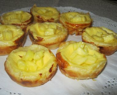 Francuskie muffinki z kremem jajeczno-śmietankowym