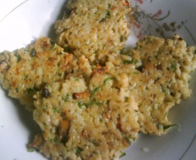 Placuszki ryżowo-grzybowe