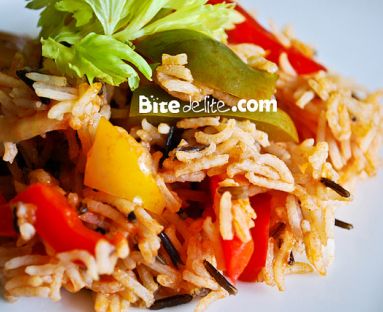 Dziki ryż z warzywami