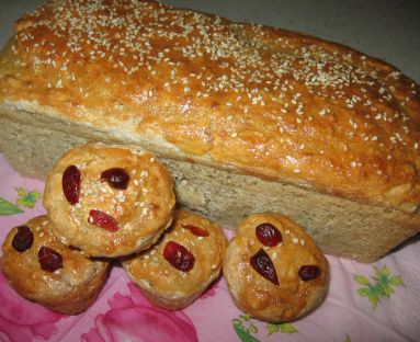Chleb wieloziarnisty z żurawiną