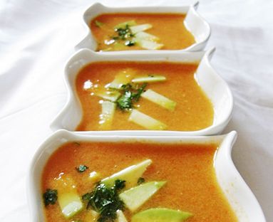 kukurydziana zupa z awokado