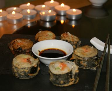 Sushi maki na ciepło w tempurze