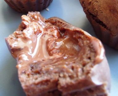 Muffiny z płynną czekoladą.