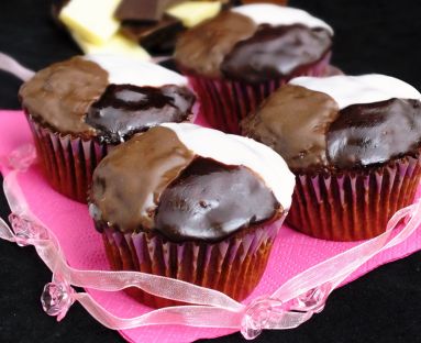 muffiny z trzema czekoladami