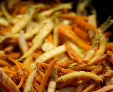 Chrupiące warzywa jesienne stir fry 