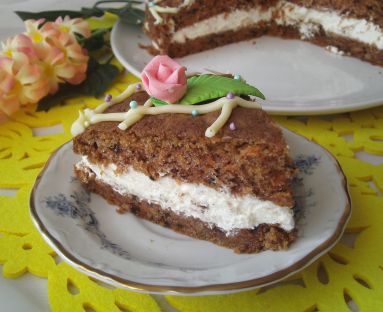 Ciasto marchewkowe z kremem mascarpone