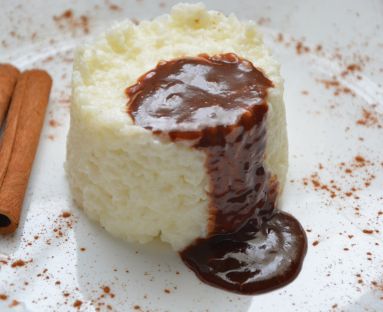 deser ryżowy na mleku z czekoladą