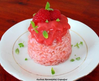 Rabarbarowo - miętowy ryż