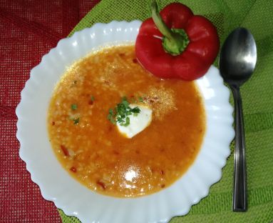 paprykowo pomidorowa zupa 