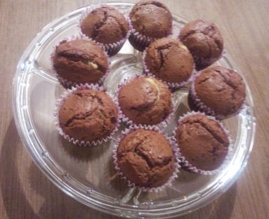 Muffinki czekoladowe z budyniem