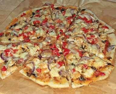 Chick-en pizza na cienkim cieście