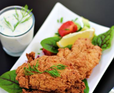 Chrupiąca panierka i soczyste mięso - czyli idealnie zrobiony smażony kurczak.