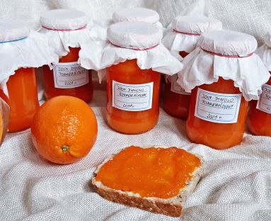 Niskosłodzony dżem dyniowo-pomarańczowy