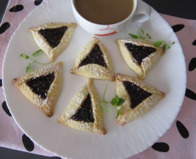 Hamantaschen - żydowskie ciasteczka z powidłami śliwkowymi