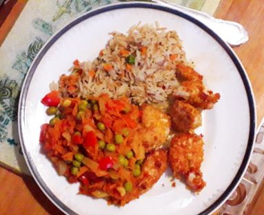 Chakalaka z kurczakiem i ryżem