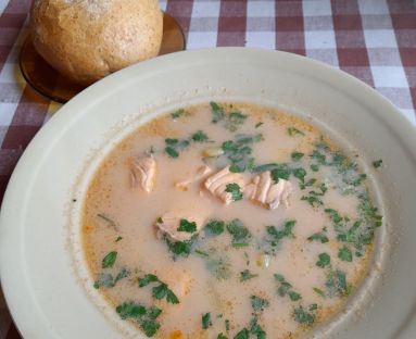 Zupa z łososiem