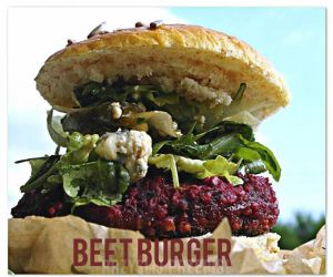 Hamburgery z pieczonych buraków - Beet Burger