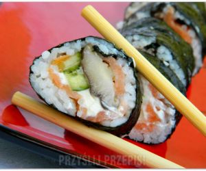 Rewelacyjne sushi maki z grzybami shitake