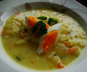Zupa z kalarepy i ryżu