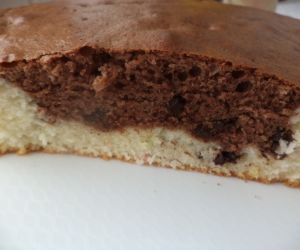 Białkowe ciasto kokosowo- czekoladowe z cytrynową nutką