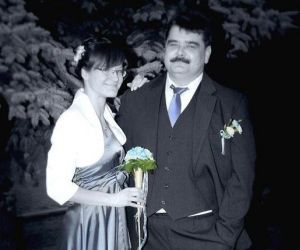 Ja z Mężem w dniu naszego ślubu