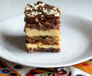 Ciasto czekoladowo- orzechowe