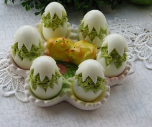 Jajka faszerowane groszkiem
