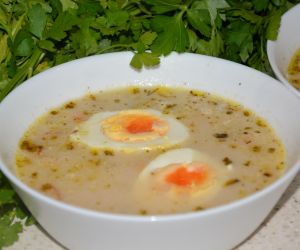 Zupa chrzanowa z jajkiem wg. alaaa