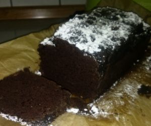 Dietetyczne czekoladowo-bananowe ciasto z czerwonej fasoli