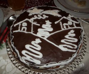 Dekoracja świątecznego ciasta wg Ewaeu