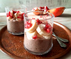 Proteinowy puding chia a'la Snickers
