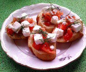 Bruschetta z pomidorami wg Słodko Słodka