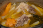 Ugotowana zupa kalarepkowo-marchewkowa