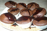 muffinki kakaowe z gruszkami