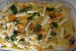 warzywny kwartet z sosem serowym