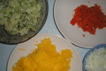Drożdźowe placuszki z warzywami