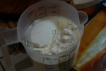 Mieszanina mąki z mlekiem
