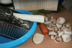 składniki na kotleciki warzywno- pieczarkowe