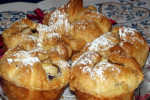 Muffiny z ciasta francuskiego  z budyniowym nadzieniem