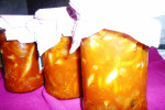 Przekąska słoikowa Fasolka z cebulką, marchwią i pomidorami