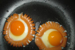Jajko sadzone w parówce