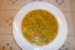 Zupa warzywna z ryżem brązowym