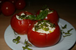 pomidory zapiekane z kozim serem